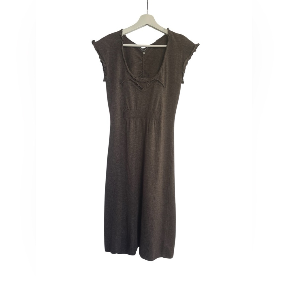 Anthropologie Knitted & Knotted Sheath Wool Midi Dress Size Small